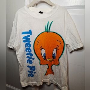 Vintage 90s Tweetie Pie Short Sleeve T-Shirt (S)